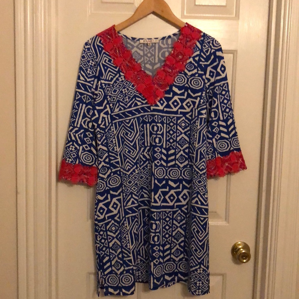 Patterned Shift Dress - image 3